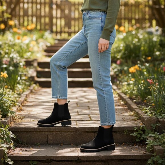 Blondo Shoes - Blondo Womens Mayes Black Suede Ankle Boots Shoes 9 Medium (B,M) BHFO 4255